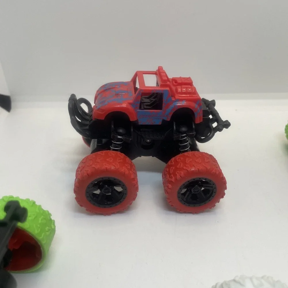 4wd monster truck cars push and go toy trucks friction‎ powered cars 5 In Total